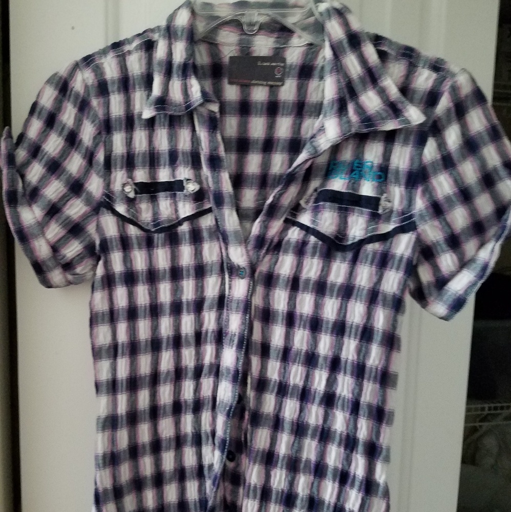 River Island Plaid Tunic Dress